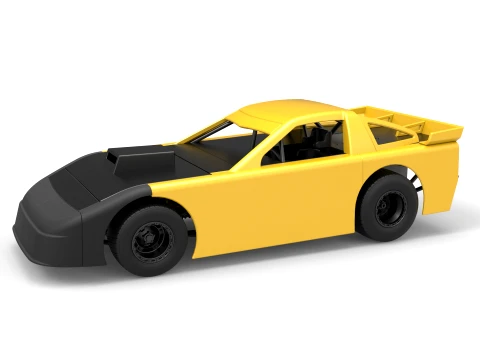 New Zealand Super Saloon race car Version 1 Scale 1 to 25 3D 打印模型