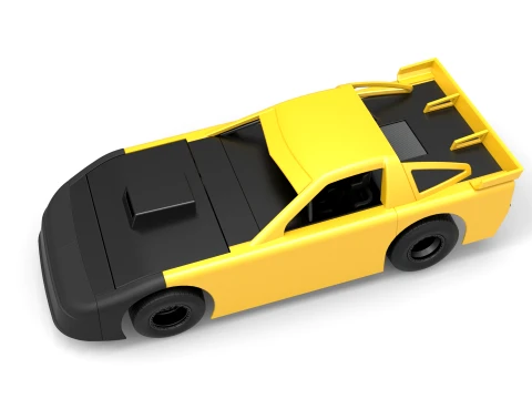 New Zealand Super Saloon race car Version 1 Scale 1 to 25 3D Print Model