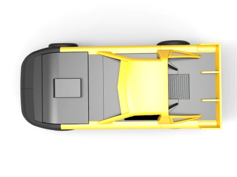 New Zealand Super Saloon race car Version 1 Scale 1 to 25 3D Print Model