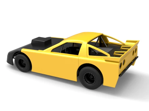 New Zealand Super Saloon race car Version 1 Scale 1 to 25 3D Print Model