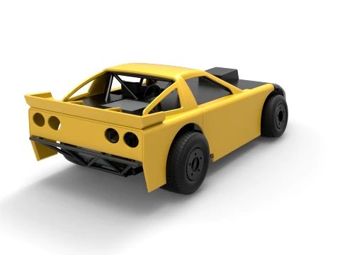 New Zealand Super Saloon race car Version 1 Scale 1 to 25 3D Print Model