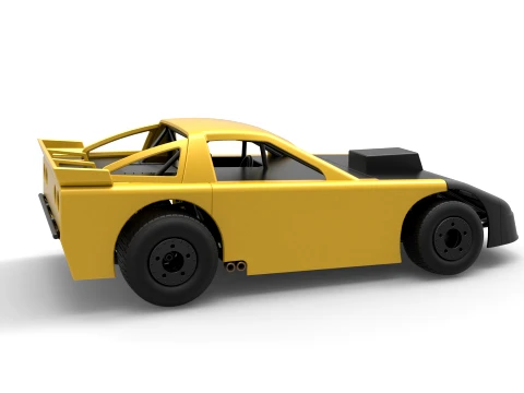 New Zealand Super Saloon race car Version 1 Scale 1 to 25 3D Print Model