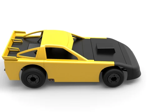 New Zealand Super Saloon race car Version 1 Scale 1 to 25 3D Print Model