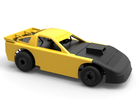 New Zealand Super Saloon race car Version 1 Scale 1 to 25 3D Print Model