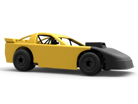 New Zealand Super Saloon race car Version 1 Scale 1 to 25 3D Print Model