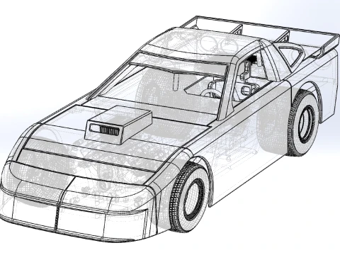 New Zealand Super Saloon race car Version 1 Scale 1 to 25 3D Print Model