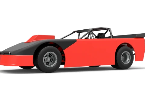 New Zealand Super Saloon race car Version 2 Scale 1 to 25 3D Print Model