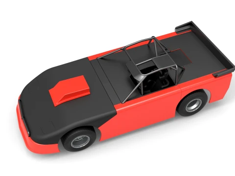 New Zealand Super Saloon race car Version 2 Scale 1 to 25 3D Print Model