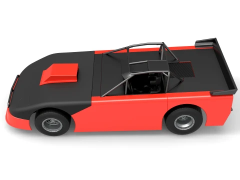New Zealand Super Saloon race car Version 2 Scale 1 to 25 3D Print Model