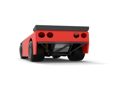 New Zealand Super Saloon race car Version 2 Scale 1 to 25 3D Print Model
