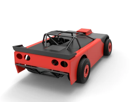 New Zealand Super Saloon race car Version 2 Scale 1 to 25 3D Print Model