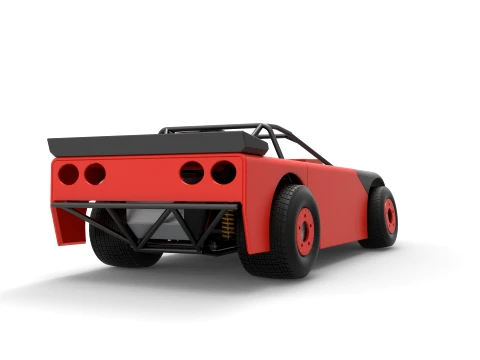 New Zealand Super Saloon race car Version 2 Scale 1 to 25 3D Print Model