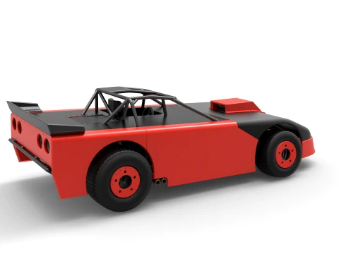 New Zealand Super Saloon race car Version 2 Scale 1 to 25 3D Print Model