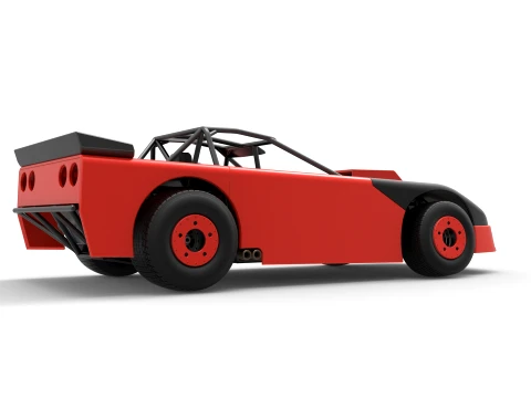 New Zealand Super Saloon race car Version 2 Scale 1 to 25 3D Print Model
