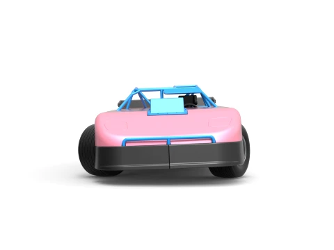 New Zealand Super Saloon race car while turning Version 2 Scale 1 to 25 3D Print Model