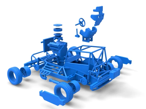New Zealand Superstock car Base Version 1 Scale 1 to 25 3D Print Model
