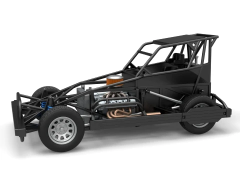 New Zealand Superstock car Base Version 4 Scale 1 to 25 3D 打印模型