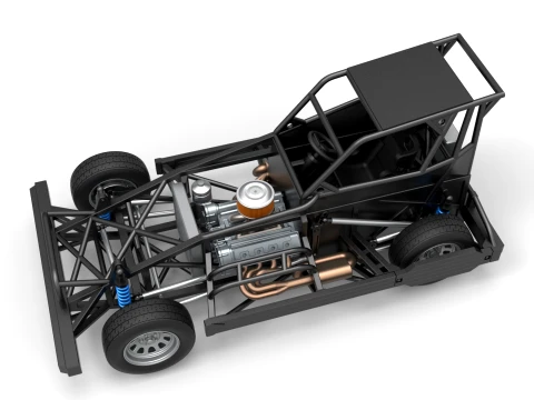 New Zealand Superstock car Base Version 4 Scale 1 to 25 3D Print Model