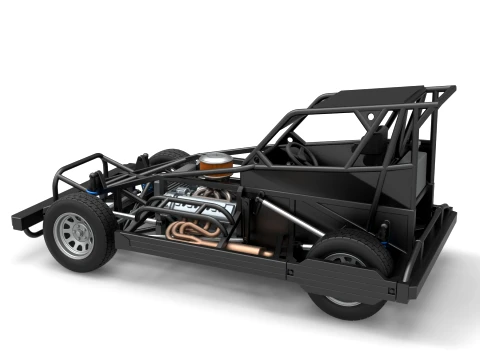 New Zealand Superstock car Base Version 4 Scale 1 to 25 3D Print Model