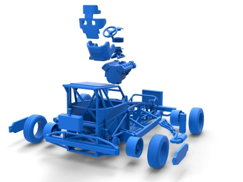 New Zealand Superstock car Base Version 4 Scale 1 to 25 3D Print Model