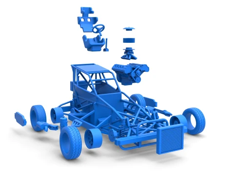 New Zealand Superstock car Base Version 4 Scale 1 to 25 3D Print Model