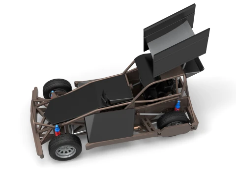 New Zealand Superstock car Version 2 Scale 1 to 25 3D Print Model