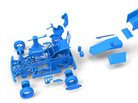 New Zealand Superstock car Version 2 Scale 1 to 25 3D Print Model