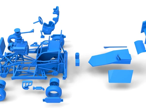 New Zealand Superstock car Version 2 Scale 1 to 25 3D Print Model