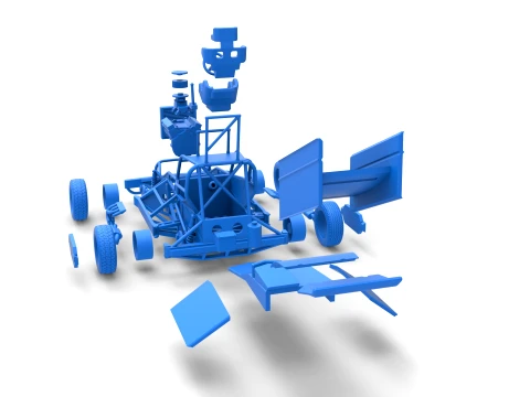 New Zealand Superstock car Version 2 Scale 1 to 25 3D Print Model