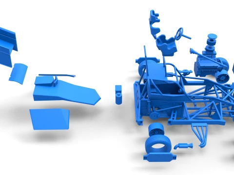 New Zealand Superstock car Version 2 Scale 1 to 25 3D Print Model
