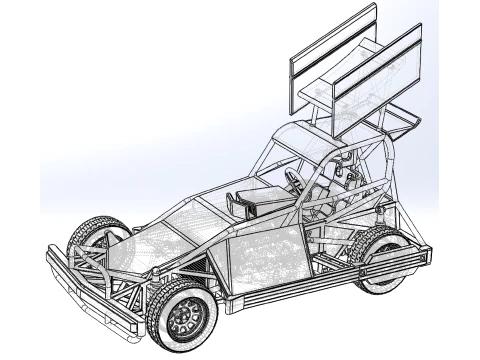 New Zealand Superstock car Version 2 Scale 1 to 25 3D Print Model