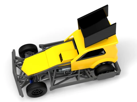New Zealand Superstock car Version 5 Scale 1 to 25 3D Print Model