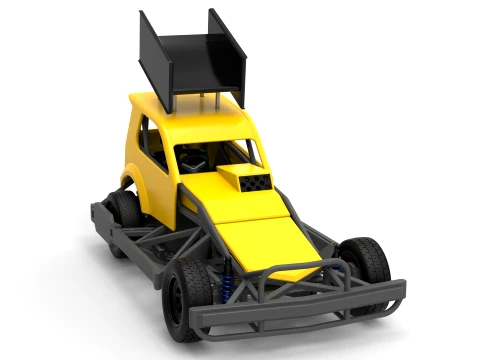 New Zealand Superstock car Version 5 Scale 1 to 25 3D Print Model