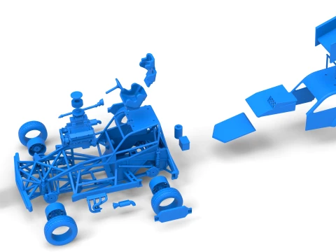 New Zealand Superstock car Version 5 Scale 1 to 25 3D Print Model