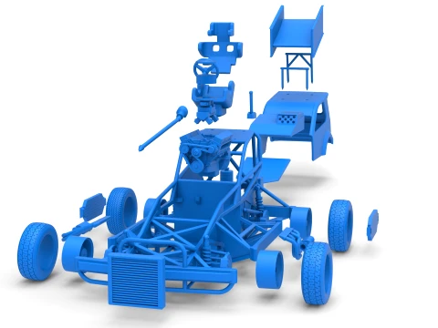 New Zealand Superstock car Version 5 Scale 1 to 25 3D Print Model