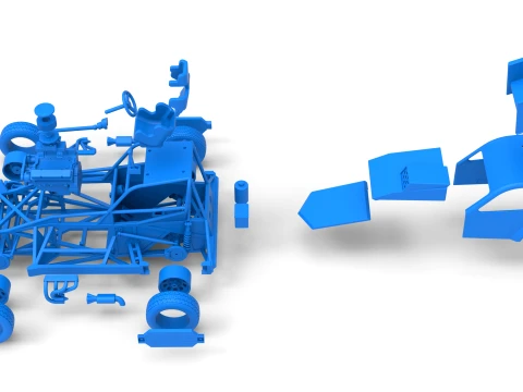 New Zealand Superstock car Version 5 Scale 1 to 25 3D Print Model