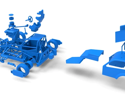 New Zealand Superstock car Version 5 Scale 1 to 25 3D Print Model
