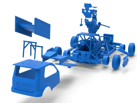 New Zealand Superstock car Version 5 Scale 1 to 25 3D Print Model