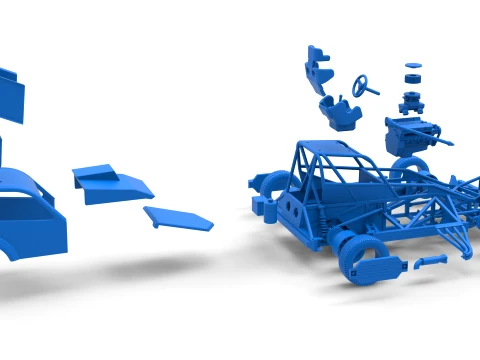 New Zealand Superstock car Version 5 Scale 1 to 25 3D Print Model