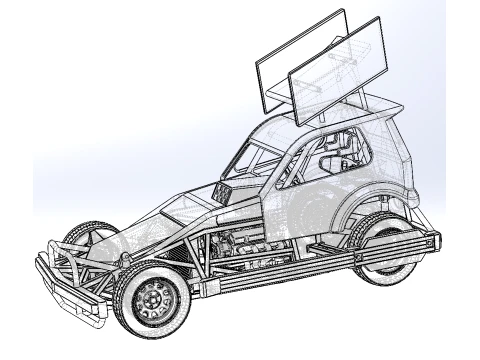 New Zealand Superstock car Version 5 Scale 1 to 25 3D Print Model