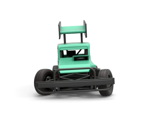 New Zealand Superstock car while turning Version 1 Scale 1 to 25 3D Print Model
