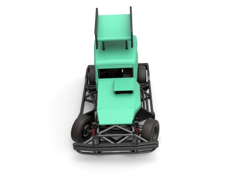 New Zealand Superstock car while turning Version 1 Scale 1 to 25 3D Print Model