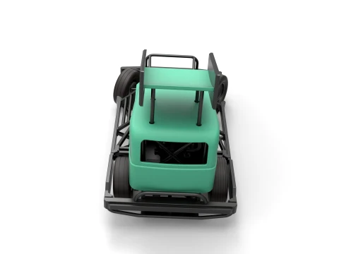 New Zealand Superstock car while turning Version 1 Scale 1 to 25 3D Print Model