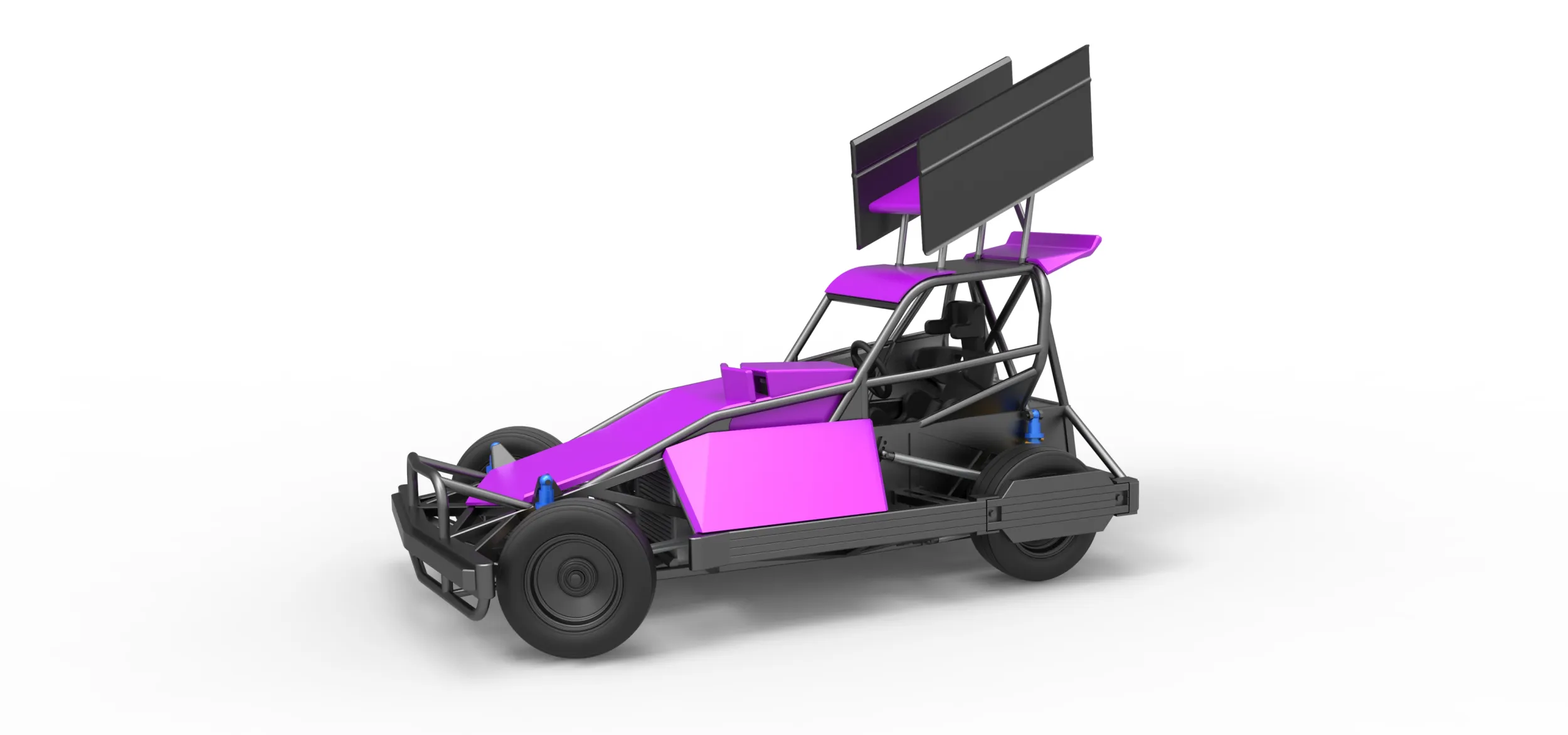 New Zealand Superstock car while turning Version 2 Scale 1 to 25 3D Print Model .c4d .max .obj .3ds .fbx .stl .blend 