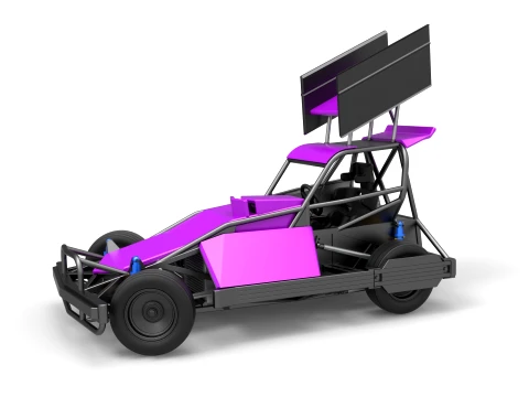 New Zealand Superstock car while turning Version 2 Scale 1 to 25 3D 打印模型