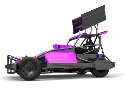 New Zealand Superstock car while turning Version 2 Scale 1 to 25 3D Print Model