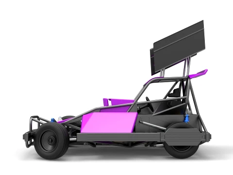 New Zealand Superstock car while turning Version 2 Scale 1 to 25 3D Print Model