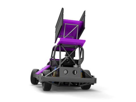 New Zealand Superstock car while turning Version 2 Scale 1 to 25 3D Print Model