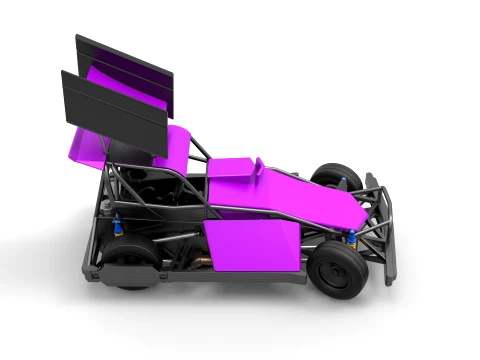 New Zealand Superstock car while turning Version 2 Scale 1 to 25 3D Print Model