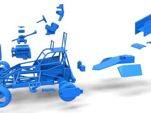 New Zealand Superstock car while turning Version 2 Scale 1 to 25 3D Print Model